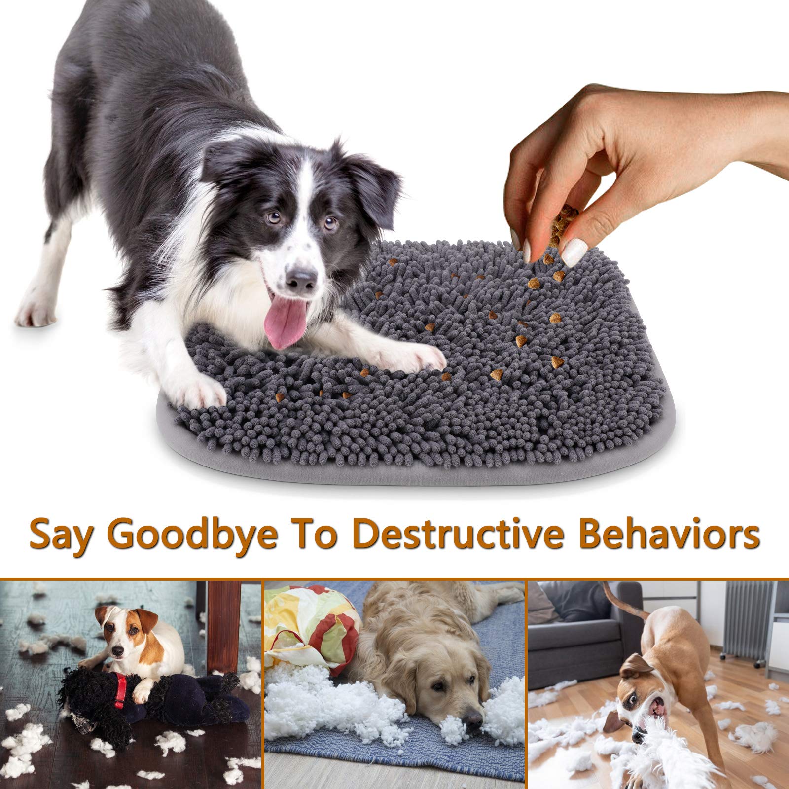 Rundik Snuffle Mat thicker hair hides treats for longer games