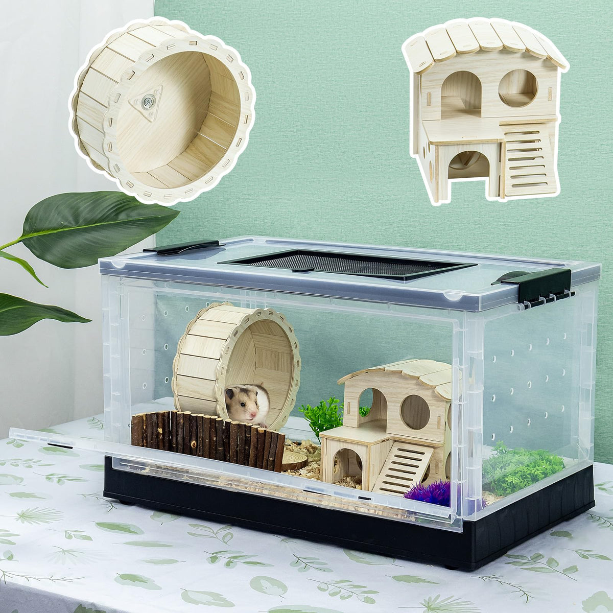 RunDuck 22-inch foldable cage shows travel-ready design for small pets