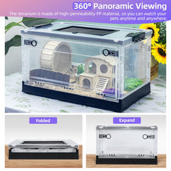 RunDuck 360 viewing cage features clear, durable housing for easy pet checks