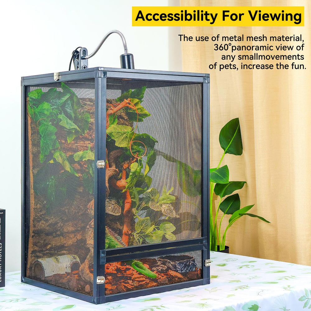 RunDuck front-door feeding-latch enables easy feeding while you bond with your reptile.