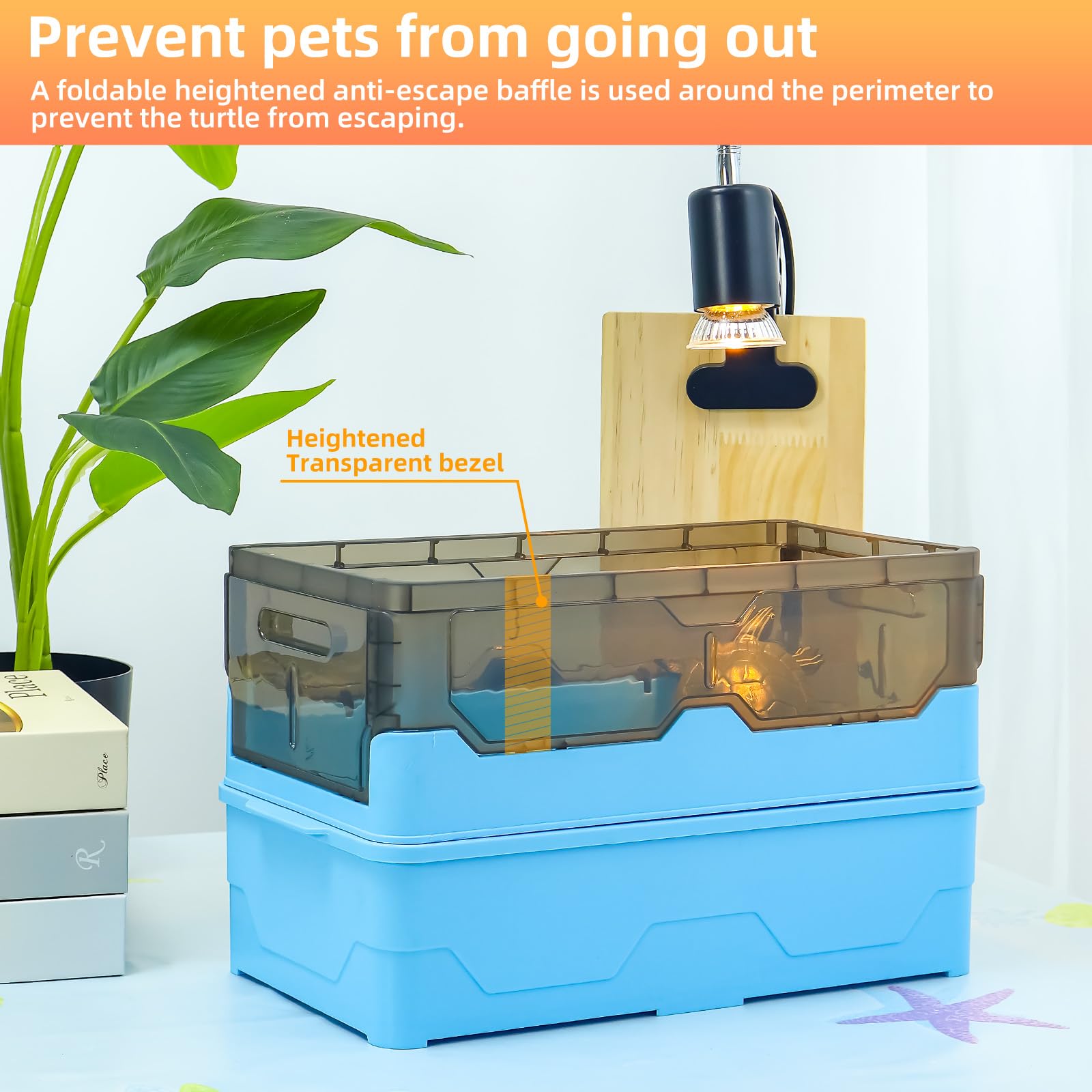 RunDuck Turtle Habitat Tank Kit blue filtration system close-up for clearer water.