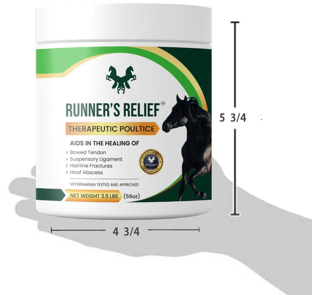 RUNNER'S RELIEF ankle-tendon area; natural clay supporting joint comfort and mobility