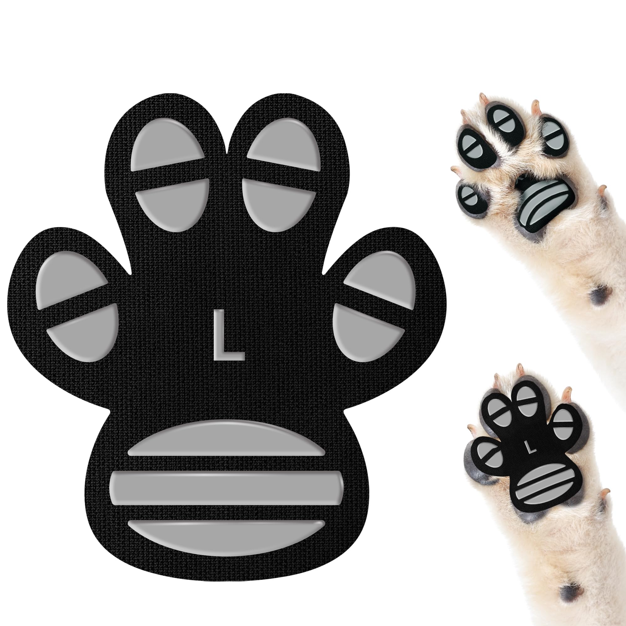 Runpaws anti-slip paw pad floor-traction demonstrates secure indoor footing for seniors.
