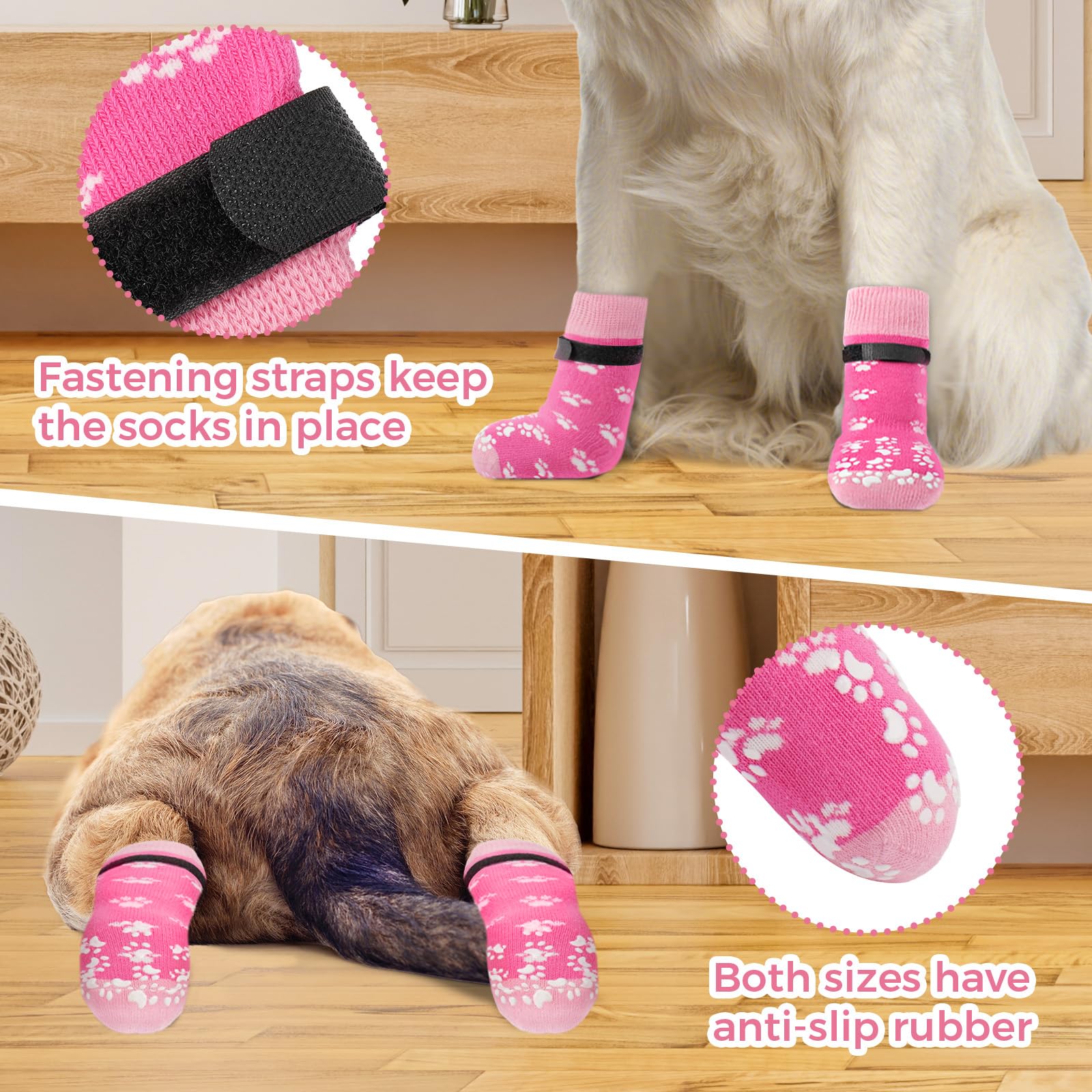 Runpaws retaining-strap keeps socks on during active play