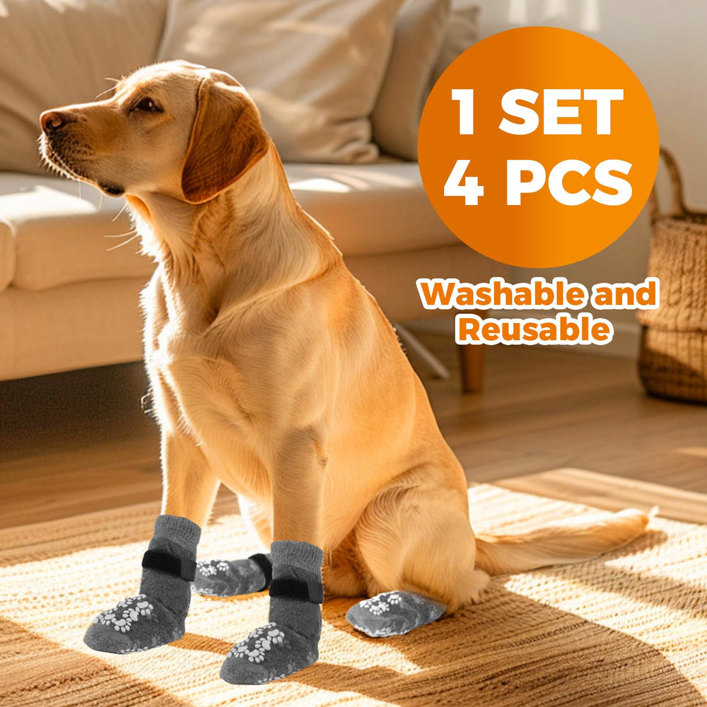 Runpaws indoor outdoor dog socks protect paws on smooth surfaces and cold days