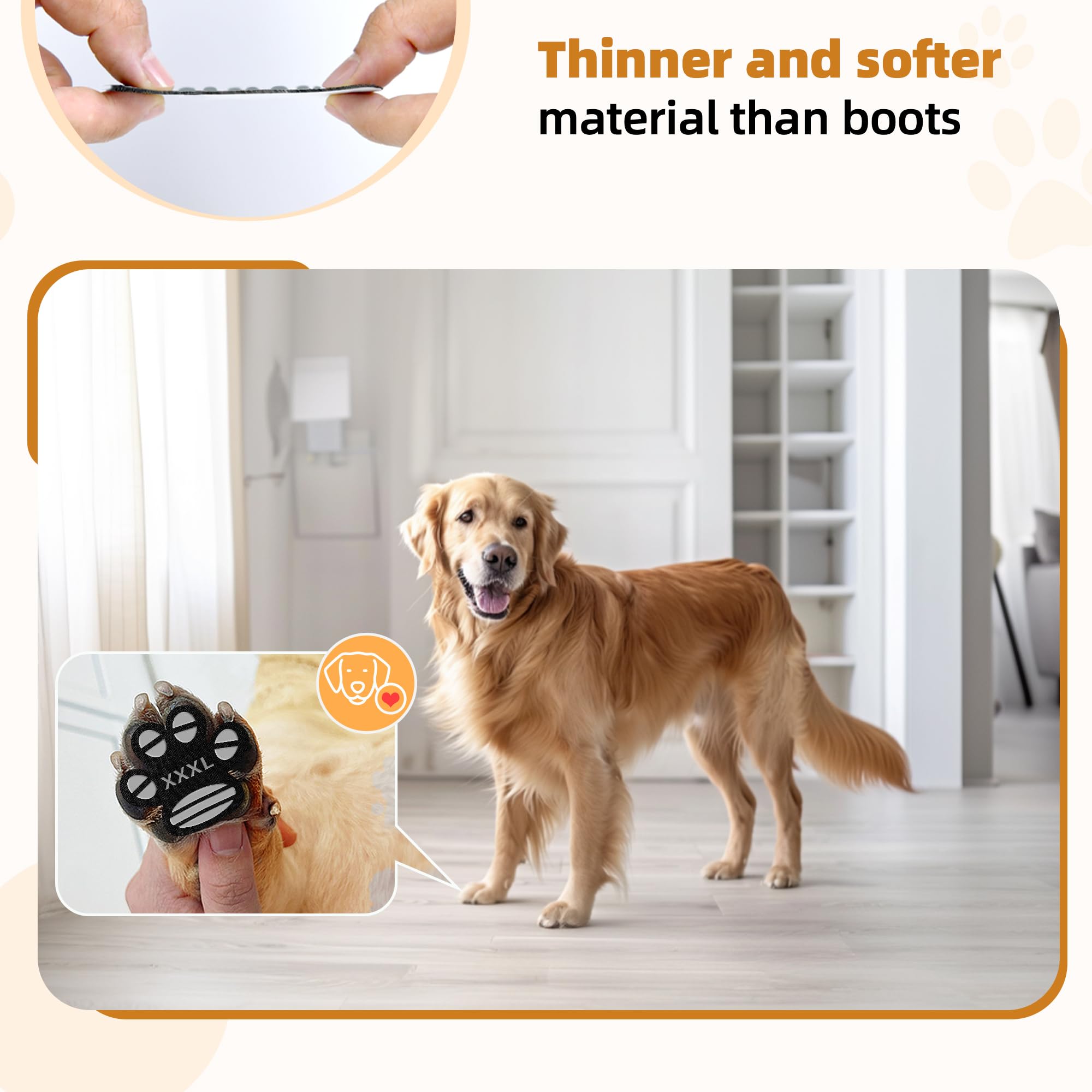 Runpaws paw pad thin soft design on paw highlights lightweight comfort.