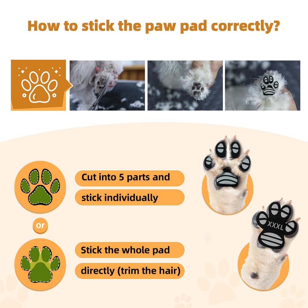 Runpaws wet prep guide image shows easy peel-off with damp start for easier removal.