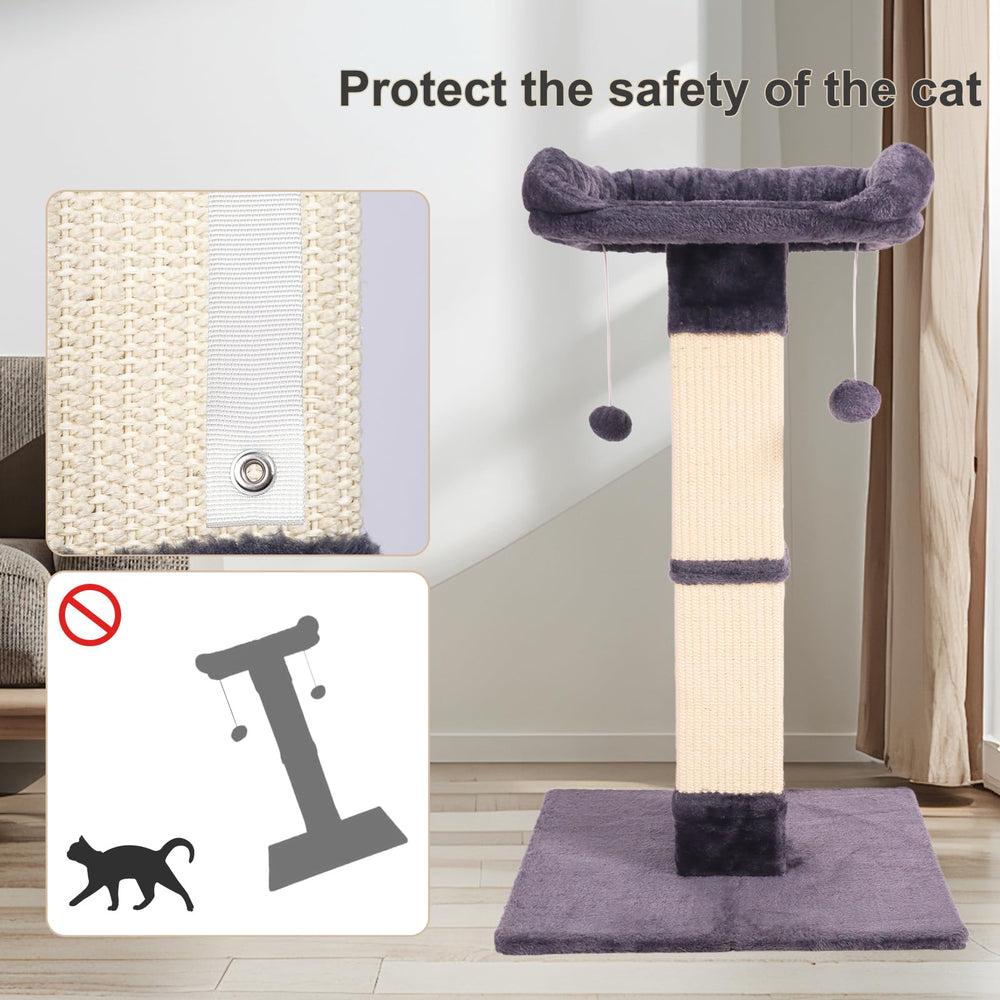 Runske sisal rope post—long-lasting scratching outlet that protects furniture