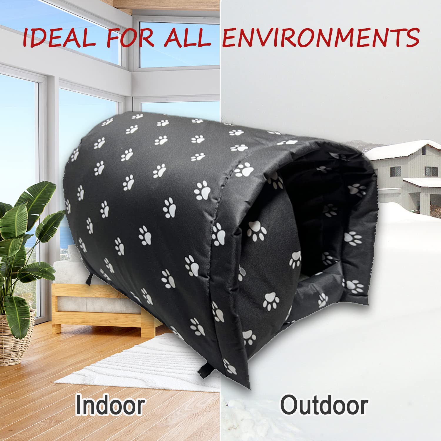 Runwosen multi-use outdoor shelter suitable for cats and small dogs in yards.