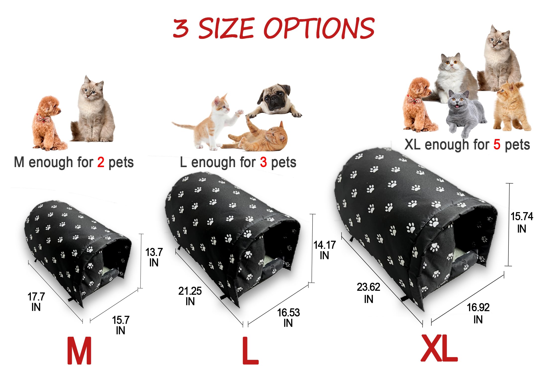 Runwosen single-entrance cat house offers a snug outdoor refuge.
