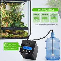 RUNWUSHENG 16ft tubing installation-kit shows flexible placement in corners or paludariums.