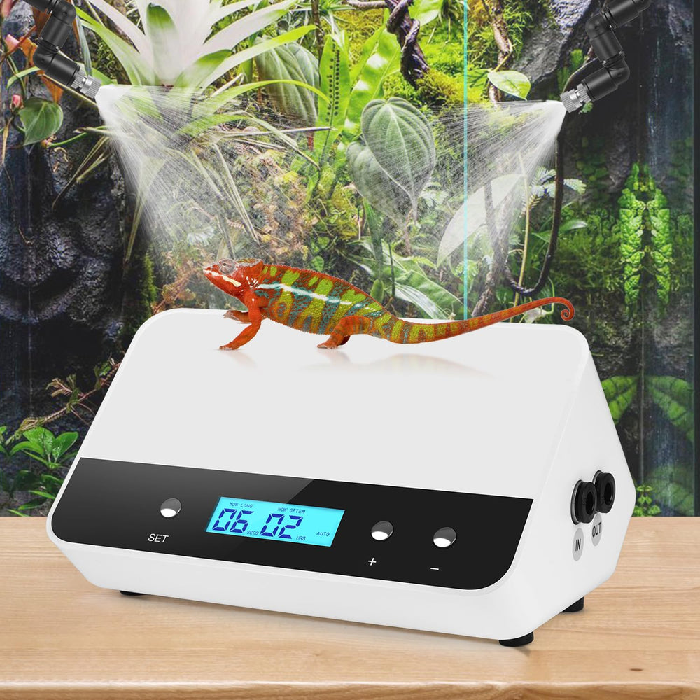 RUNWUSHENG reptile humidifier LCD timer display for precise misting control