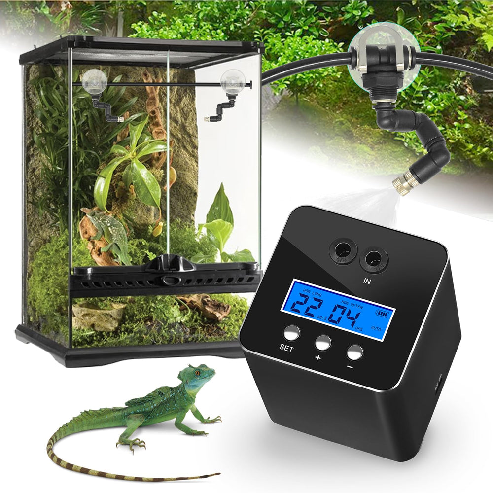 RUNWUSHENG reptile mister system front view for terrarium humidity