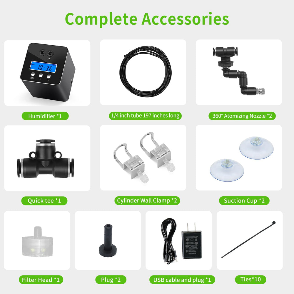 RUNWUSHENG reptile mister system timer display and control panel