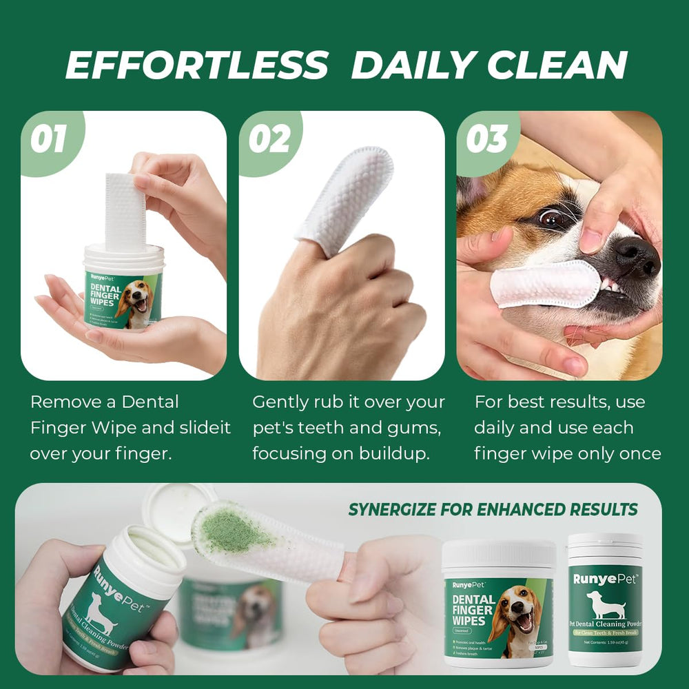 RunyePet natural probiotics formula highlight for healthy mouth support.