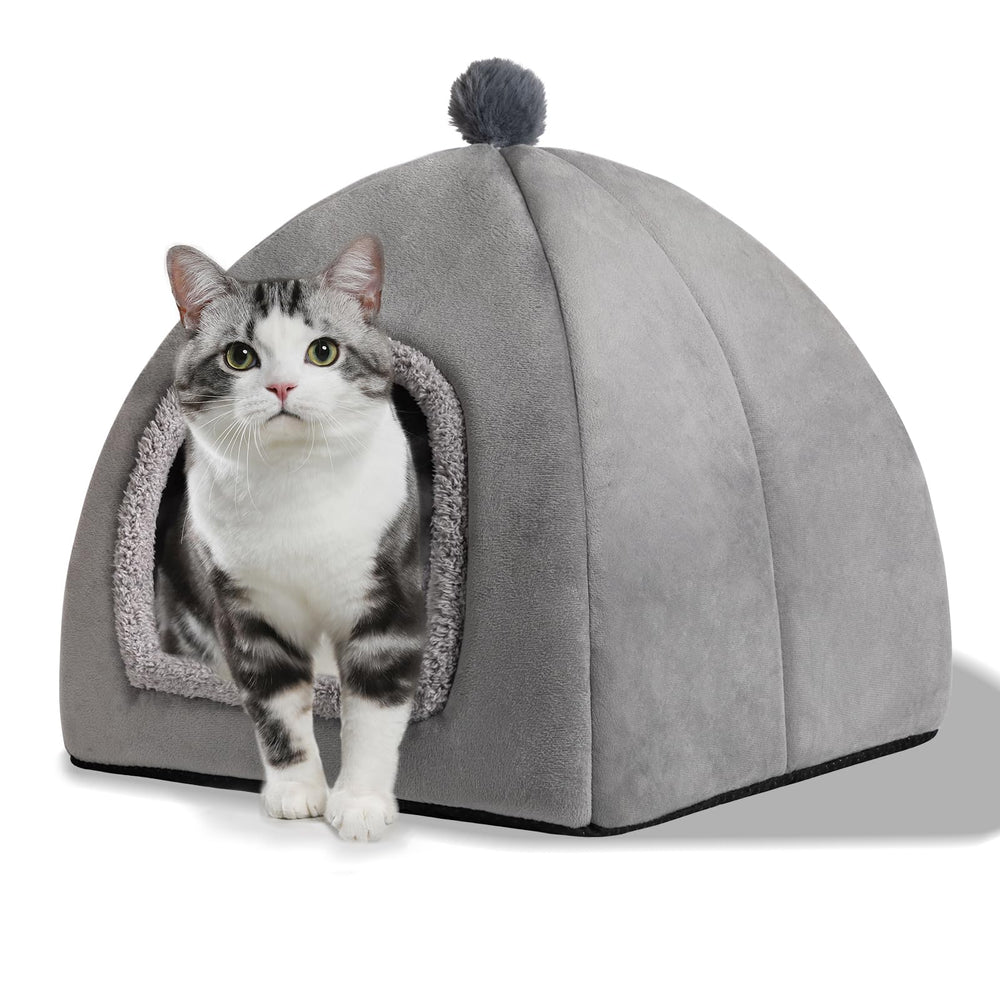 RUONARIER cat bed cave entrance provides cozy hideaway for indoor cats