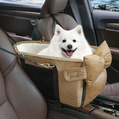 RUONARIER dog car seat front view showing compact console fit for small pets