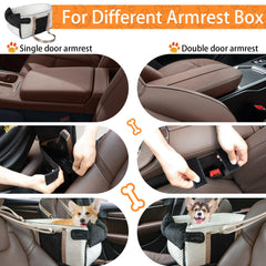 RUONARIER warm-dense-sponge padded seat cushions your dog for smooth rides.