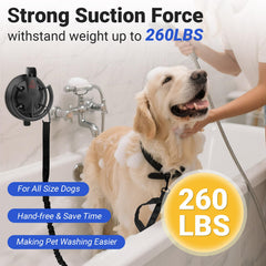 Ruppence suction cup adheres securely to smooth surfaces, enabling hands-free bath time.