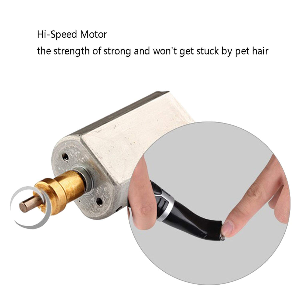 Ruri's dog clippers battery-powered operation demonstrates convenient cordless grooming at home