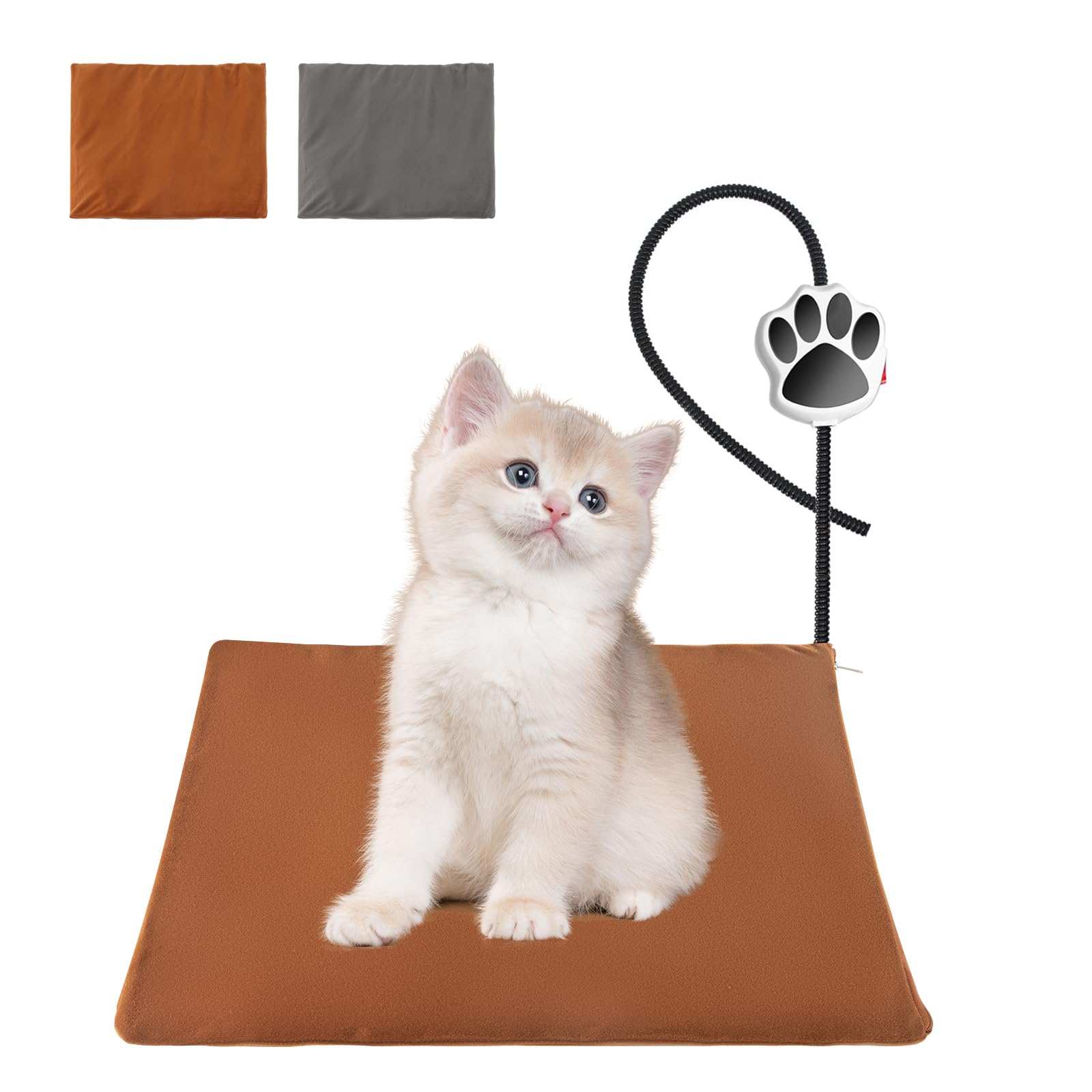 Ruyyi heating pad close-up of on/off switch for stable pet warming.