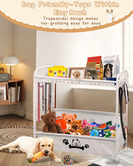 Rvelidode dog toy-bin living room ready for quick access during playtime