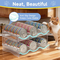 Rvelidode kitchen countertop can dispenser on a counter for quick feeding
