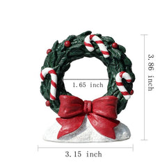 RVQIGYP aquarium Christmas wreath ornament enhances tank aesthetics with seasonal color