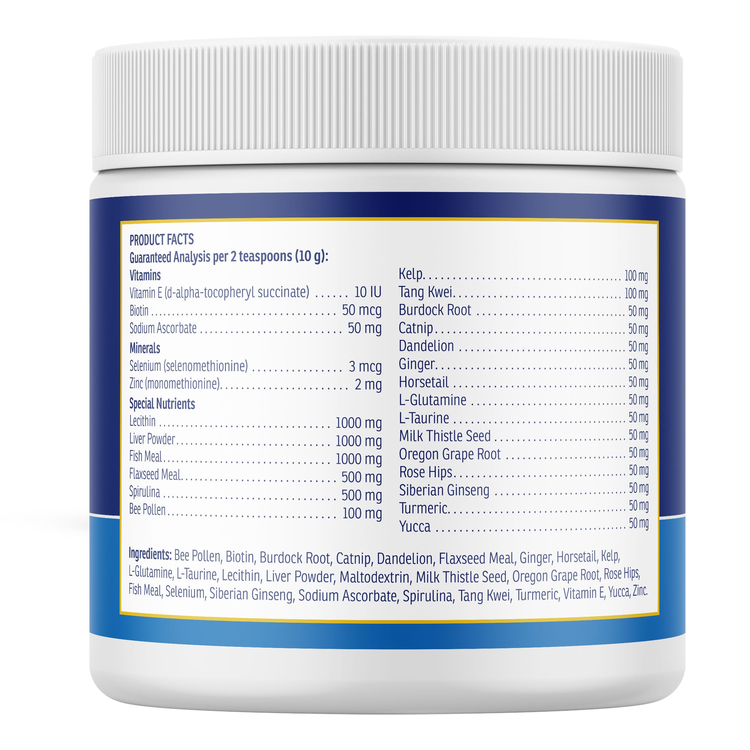 Rx Vitamins Nutritional Support supports cat skin health and coat vibrancy.