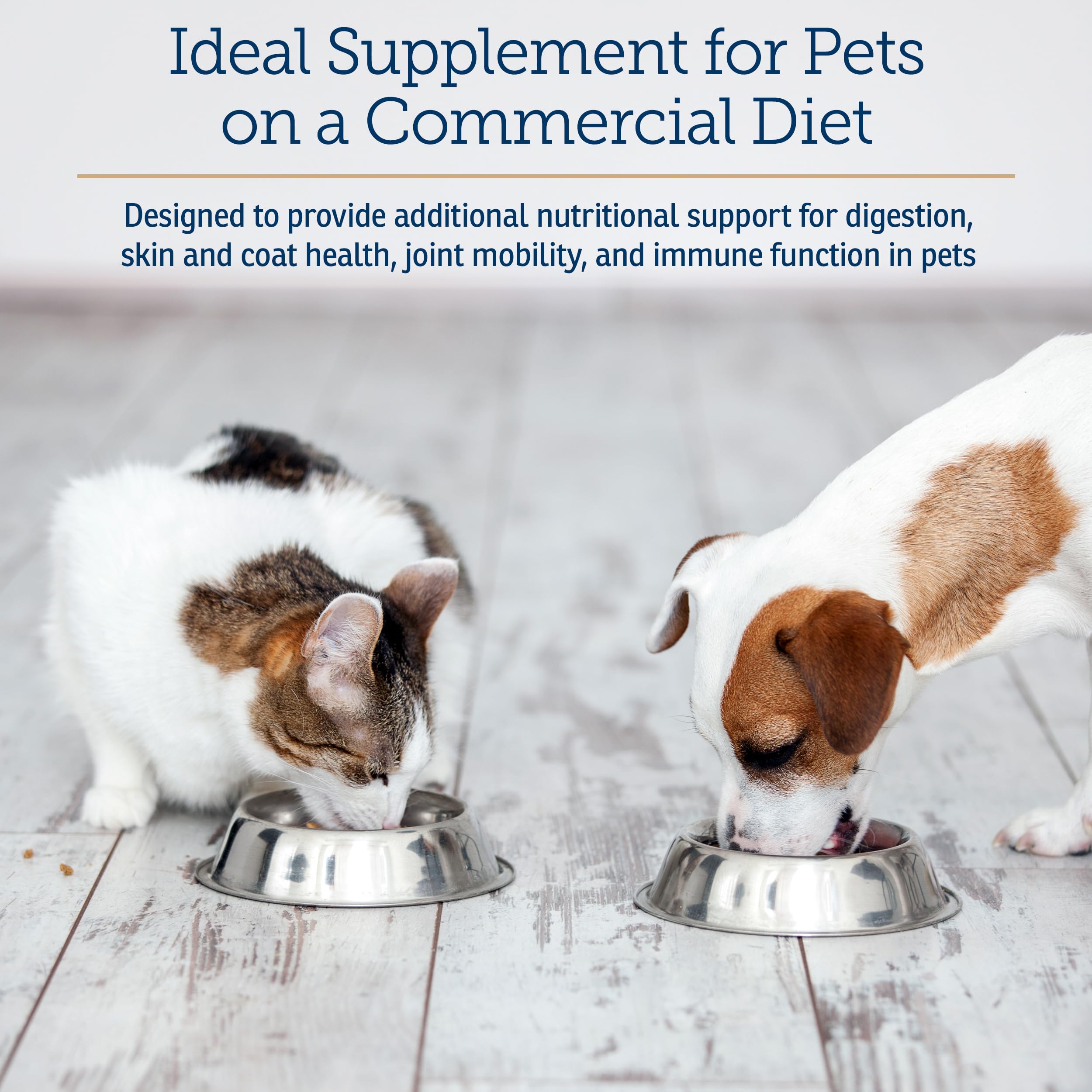Rx Vitamins Nutritional Support omega-3 with fish meal for healthy skin.