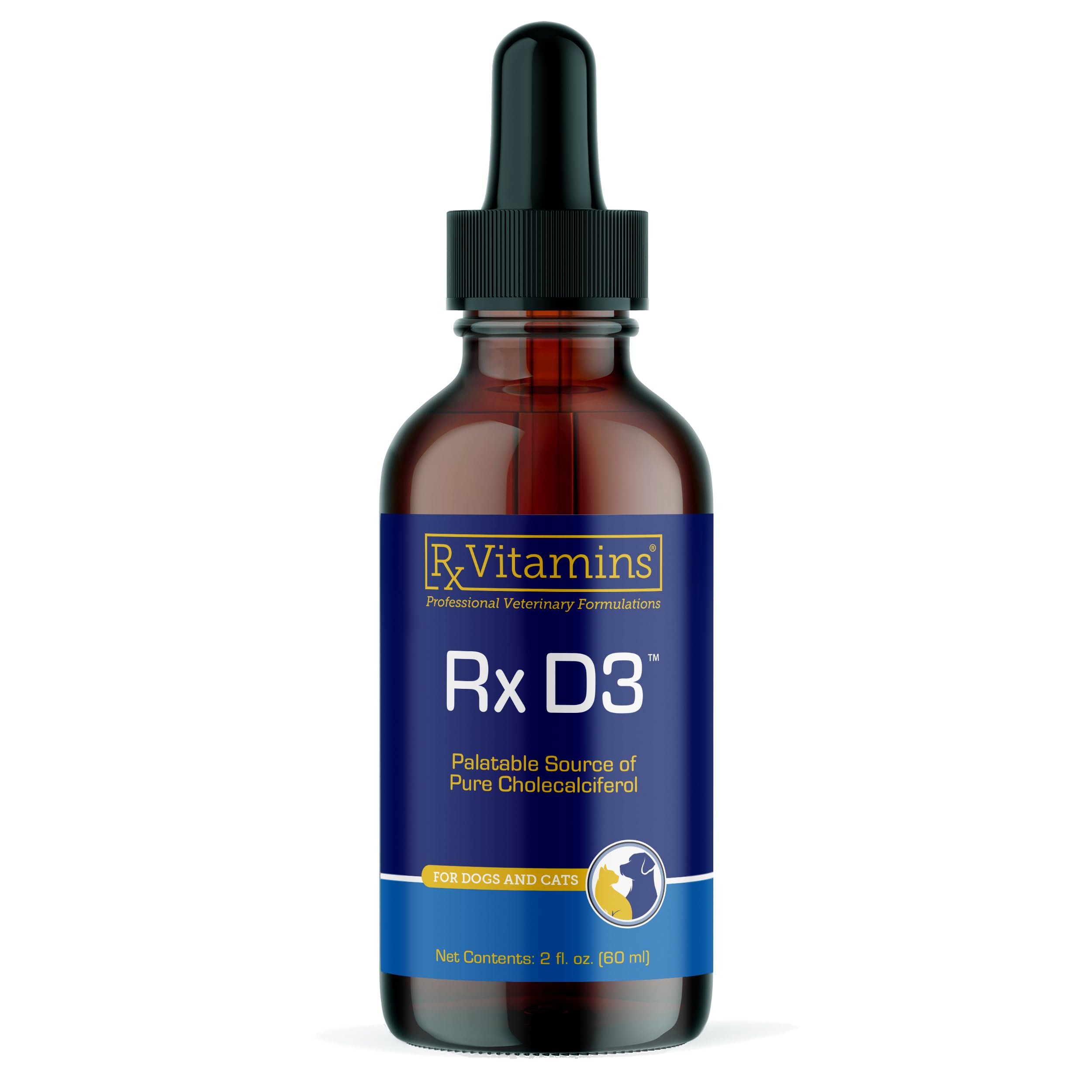 Rx Vitamins Rx D3 bottle-label highlights bone health support and calcium absorption.