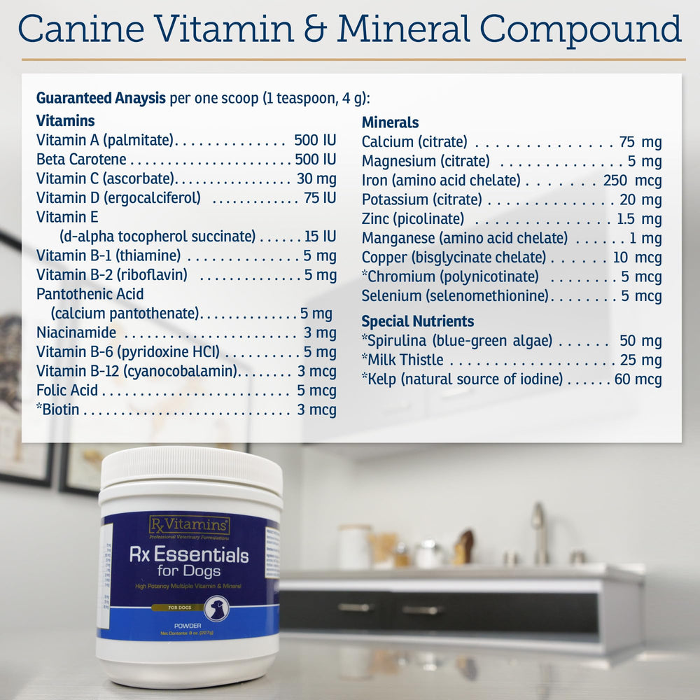 Rx Vitamins vitamin C dog immune-support powder-dispense captures immune-boosting care