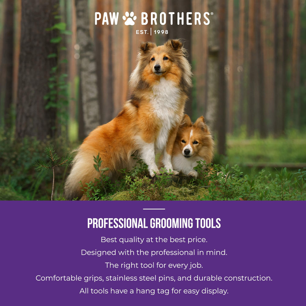 ryans-pet-supplies Paw Brothers cepillo con mango ergonómico para manejo cómodo