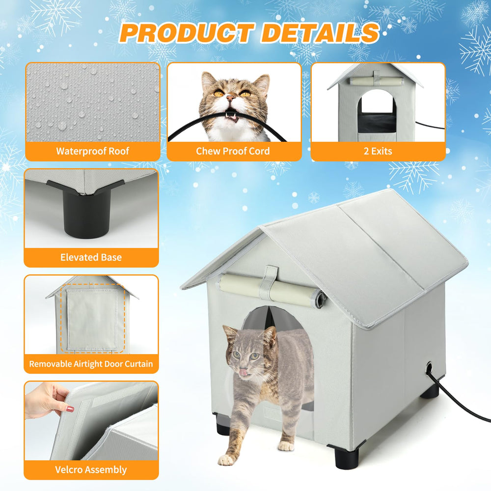 Rypet shelter with two exits and removable door flaps for easy access