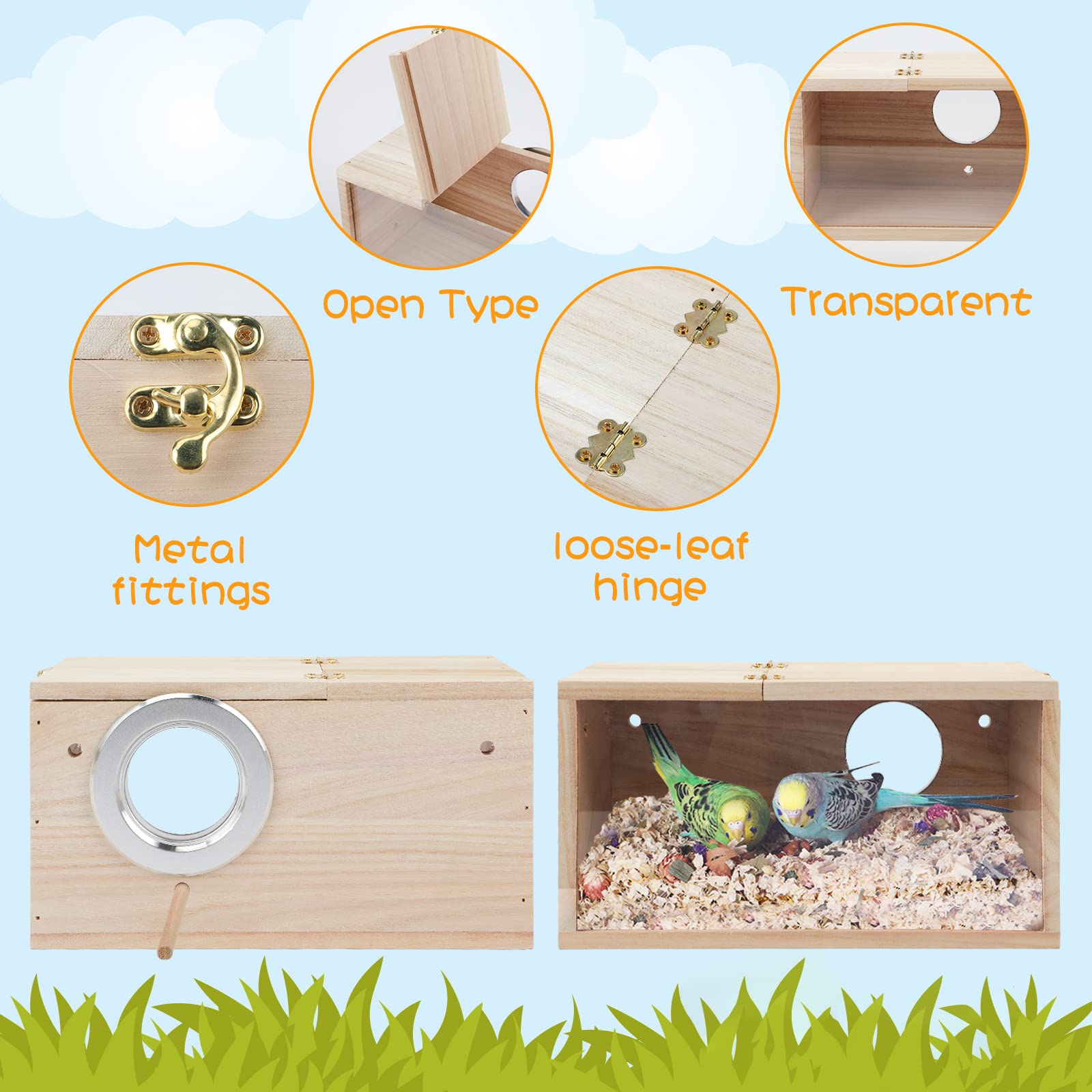 Rypet multifunctional nesting box doubles as resting and nesting space for small birds