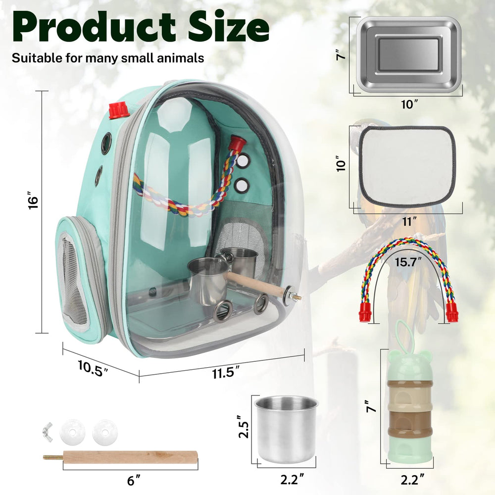 Rypet travel bag with breathable window lets you monitor your bird's health during travel
