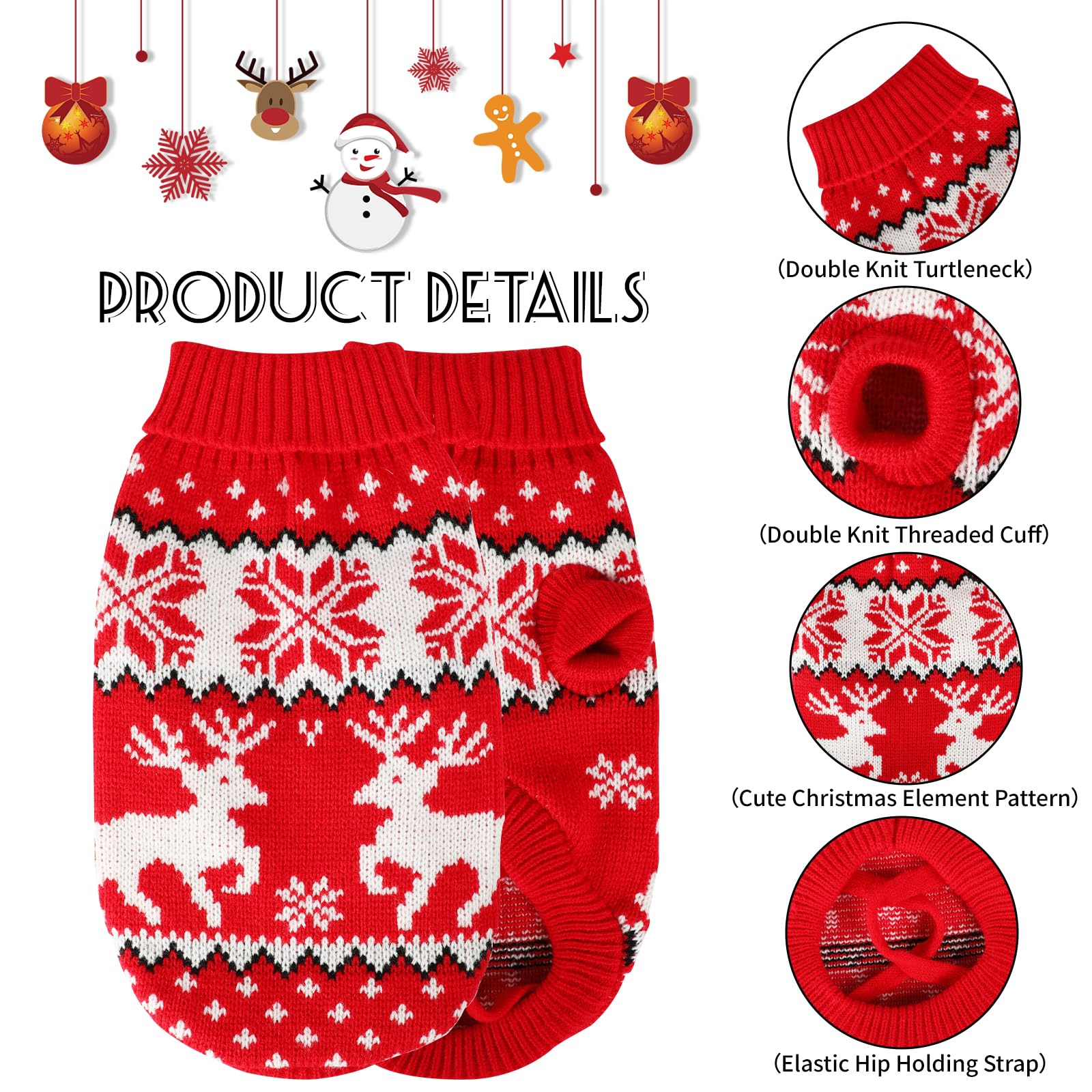 Rypet cat sleeves turtleneck design—full neck and belly coverage in cold weather.