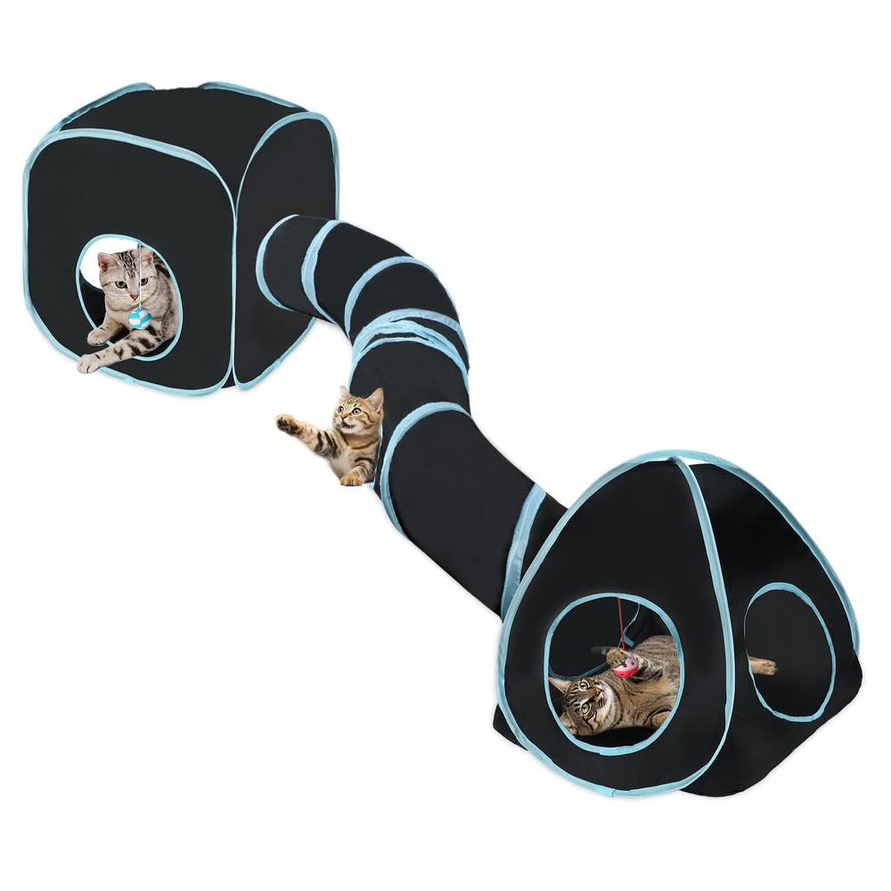 Rypet cat tunnels 3-in-1 design creates a cozy play space for indoor cats.