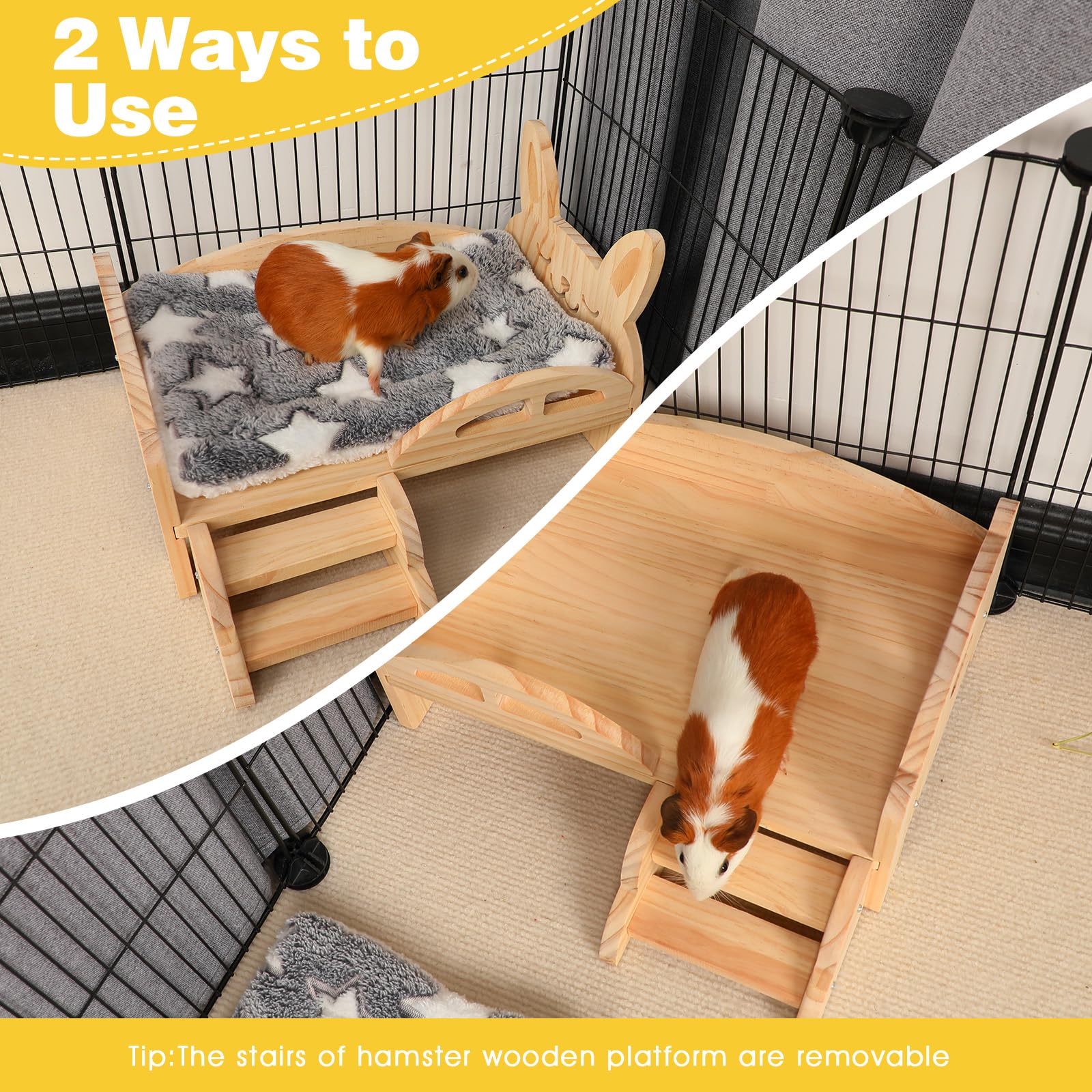 Rypet detachable bed and cushion enables easy cleaning and flexible setup.