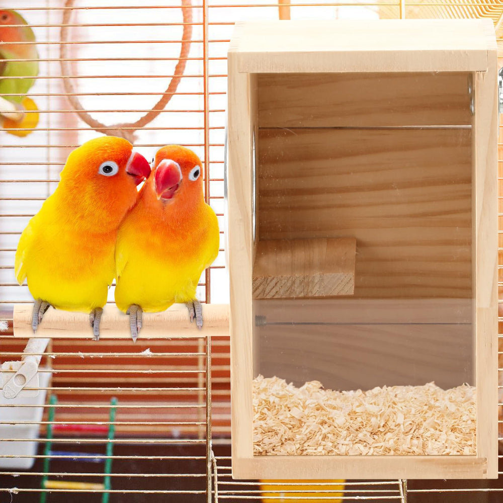 Rypet included perches and screws simplify installation inside or outside the cage.