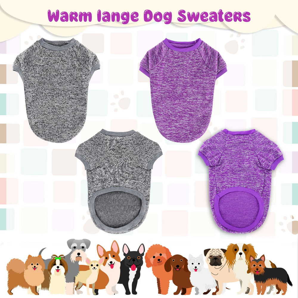 rypet large-dog sweater back view shows soft knit for comfort.