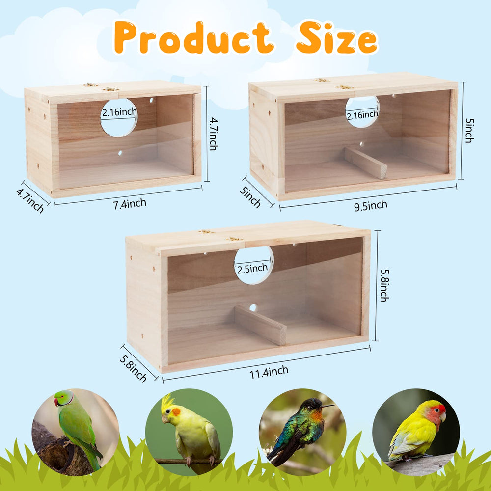 Rypet natural wood nesting box featuring paulownia and pine for a cozy environment