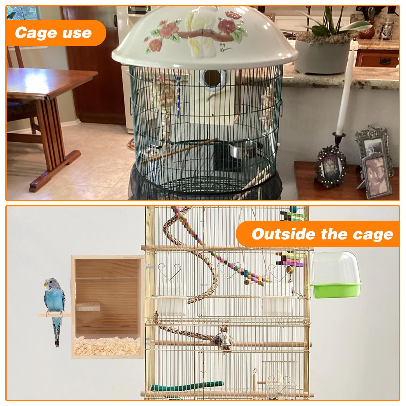 Rypet compact cage nest enhances a breeding-ready environment in your aviary.