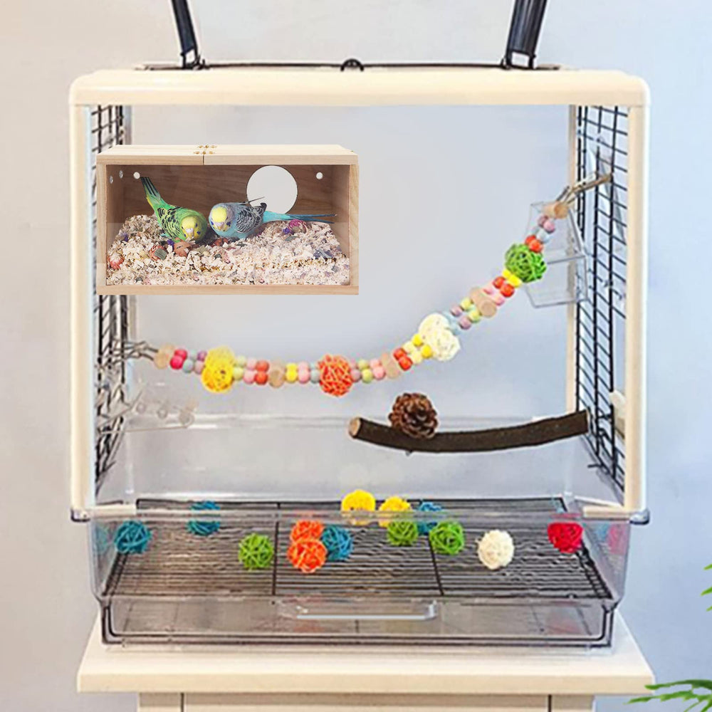 Rypet compact perch-ledge offers a comfortable roost for birds
