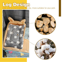 Rypet warm soft cushion and wool detail delivers plush pet comfort.
