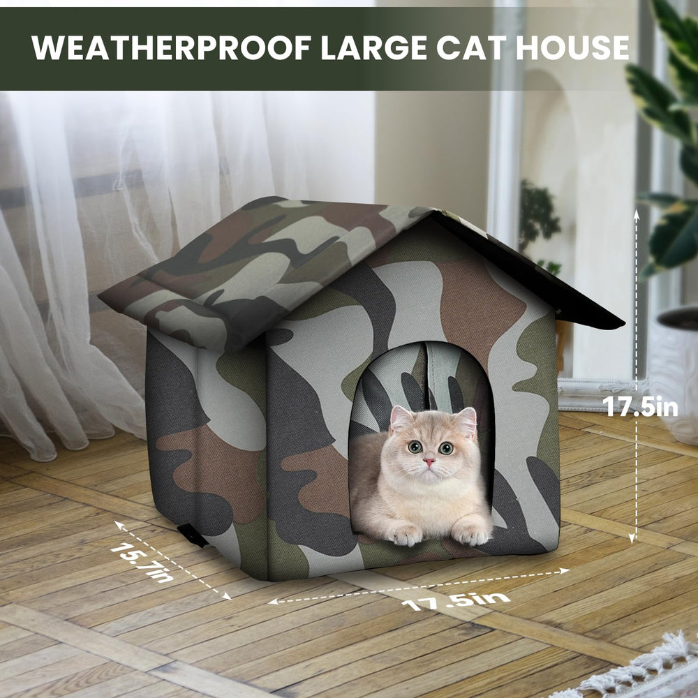 RYUNVOVO cat house can double as shelter for small dogs or rabbits.
