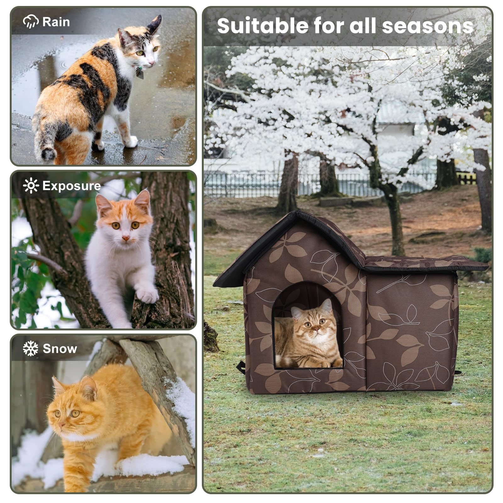 RYUNVOVO multi-use shelter suitable for cats and small animals.