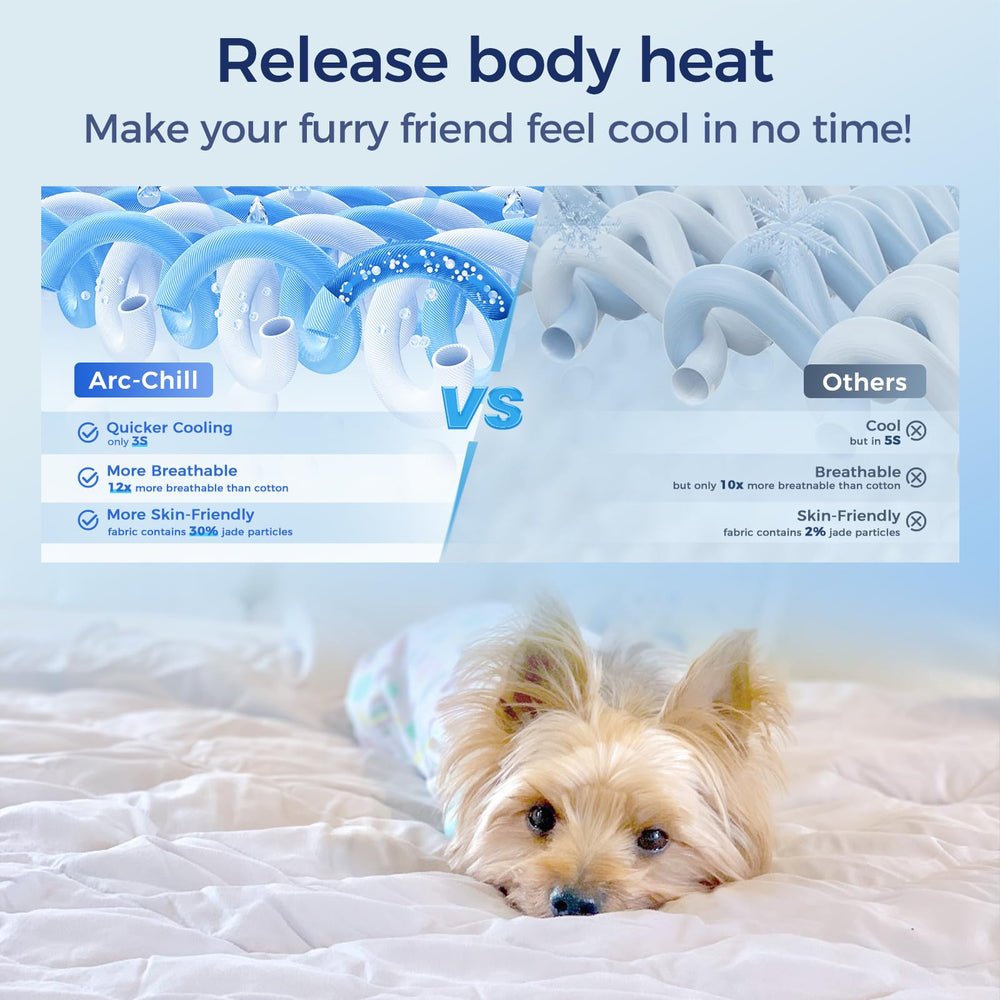Rywell Arc-Chill fabric cooling surface delivers refreshing relief on hot days.