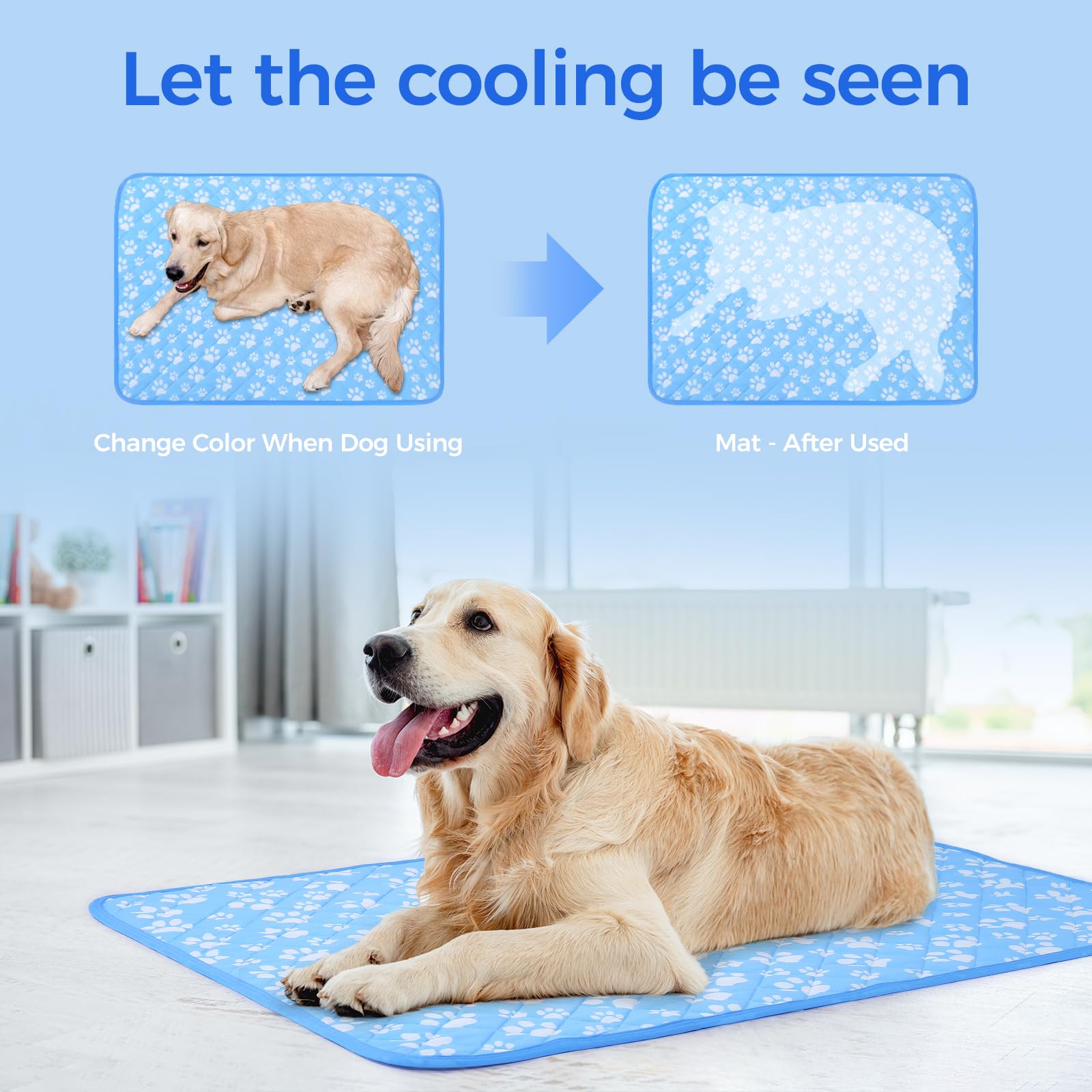 Rywell arc-chill technology cooling surface provides instant icy relief for pets.