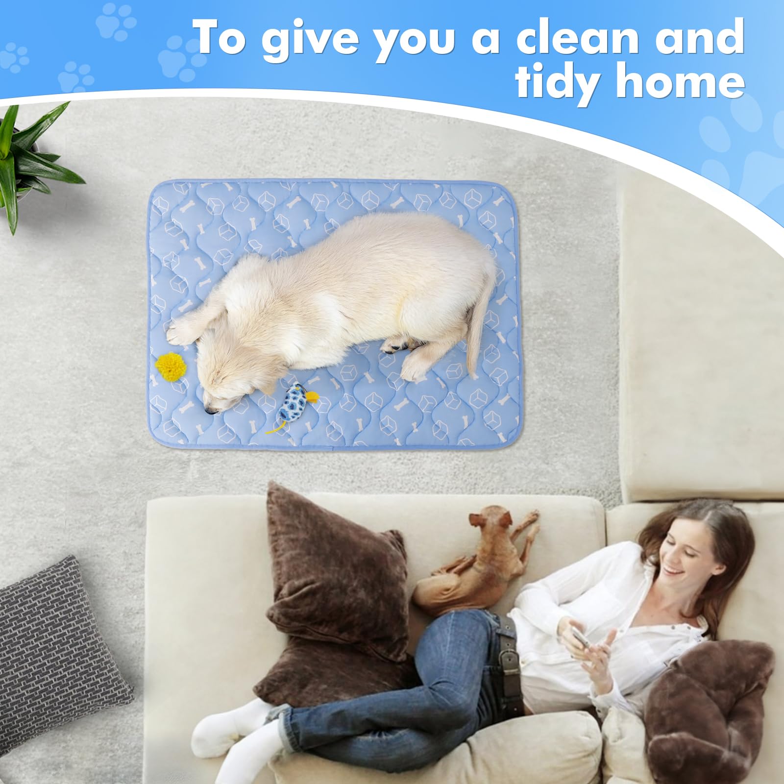 Rywell Dog Cooling Mat 2.0 foldable and portable for travel.